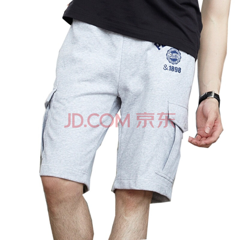 PEPSI百事新款浅灰色百搭时尚<em>男装短裤</em>3011