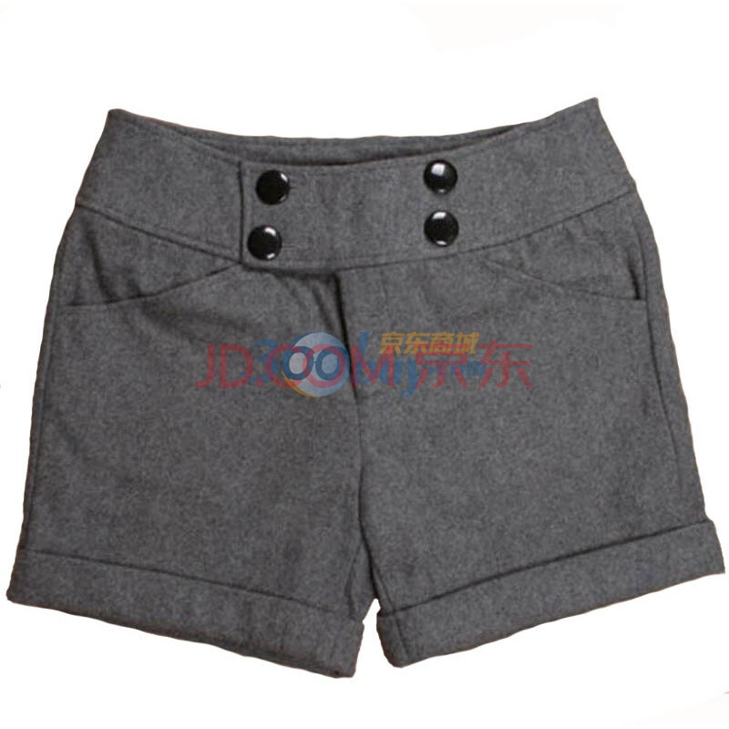 eyesonu 韩版简约短款靴裤 <em>秋冬毛呢</em>靴裤 ol通