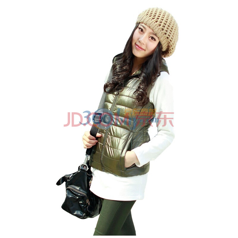 韩宿 新品<em>女士短款马甲羽绒服</em>冬装新韩版羽绒