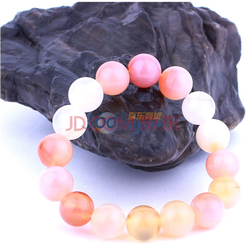 一生一石3A级巴西花玛瑙手链12mm图片