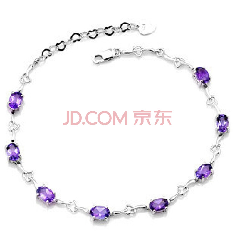 燃火山水晶饰品 天然紫水晶<em>手链 女 韩版时尚</em> 可