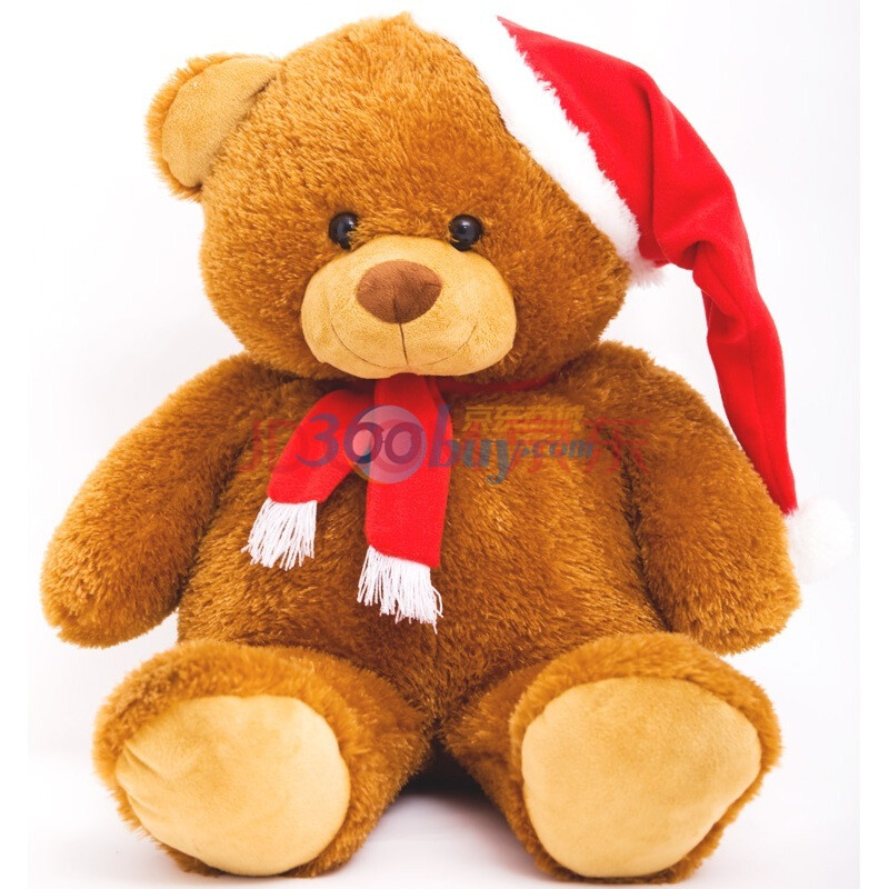 毛绒玩具熊泰迪熊娃娃玩具圣诞礼物熊公仔毛绒玩具哈哈格玩具(75cm