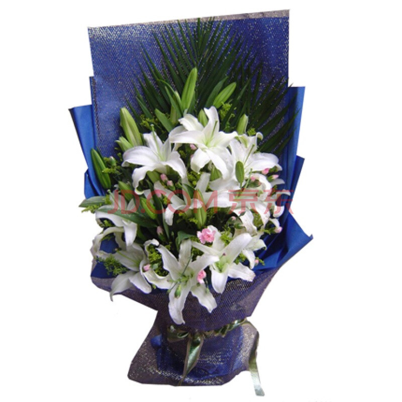 鲜花 <em>生日</em>礼物<em>送女友</em> 幸福魔咒 6枝<em>香水</em>百合 七