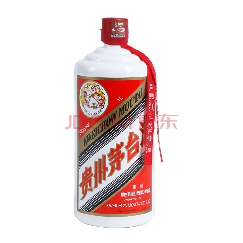 贵州茅台酱香型高度茅台酒 白酒 53度 1000ML