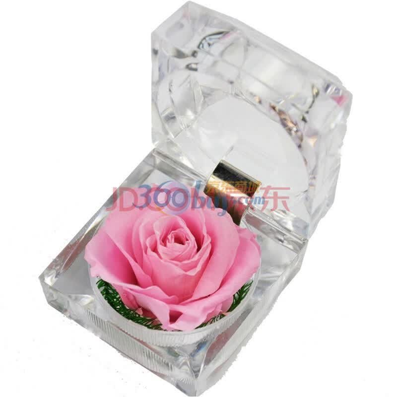 <em>女友</em>礼物 <em>生日</em>礼物 保鲜花礼品戒指<em>玫瑰</em> 粉<em>玫瑰</em>