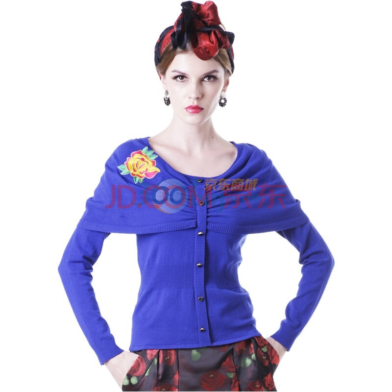 【秋冬清仓】时尚披肩长袖<em>女款针织开衫上衣</em> 