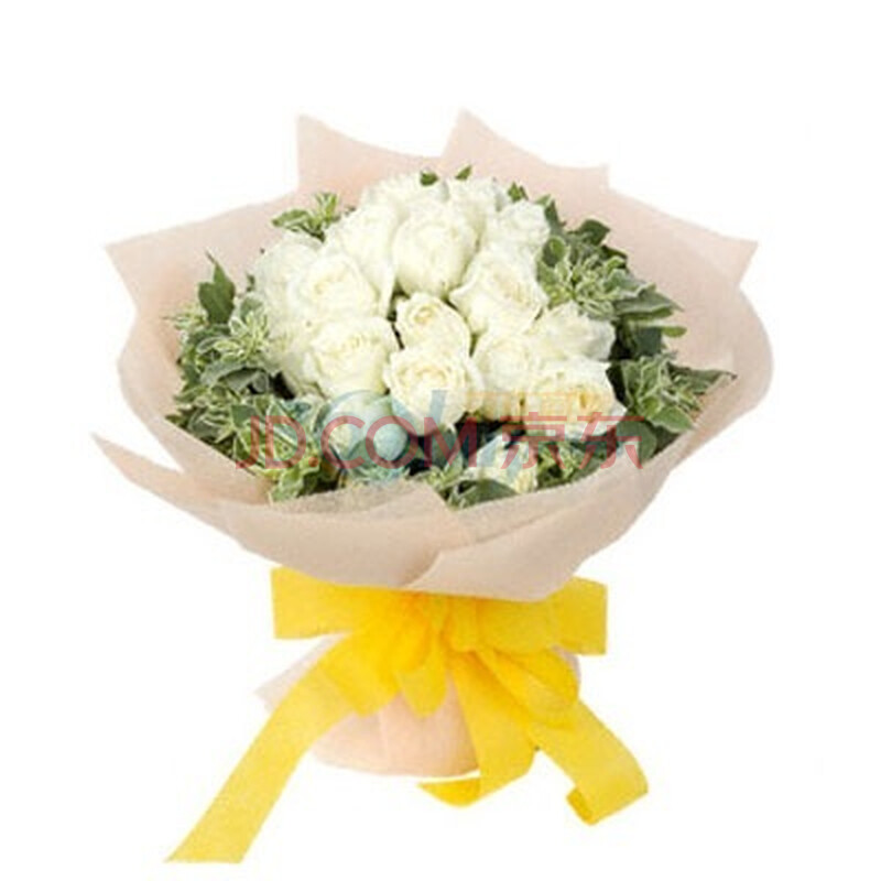  睡美人  19枝白玫瑰  鲜花  非节日时间图片