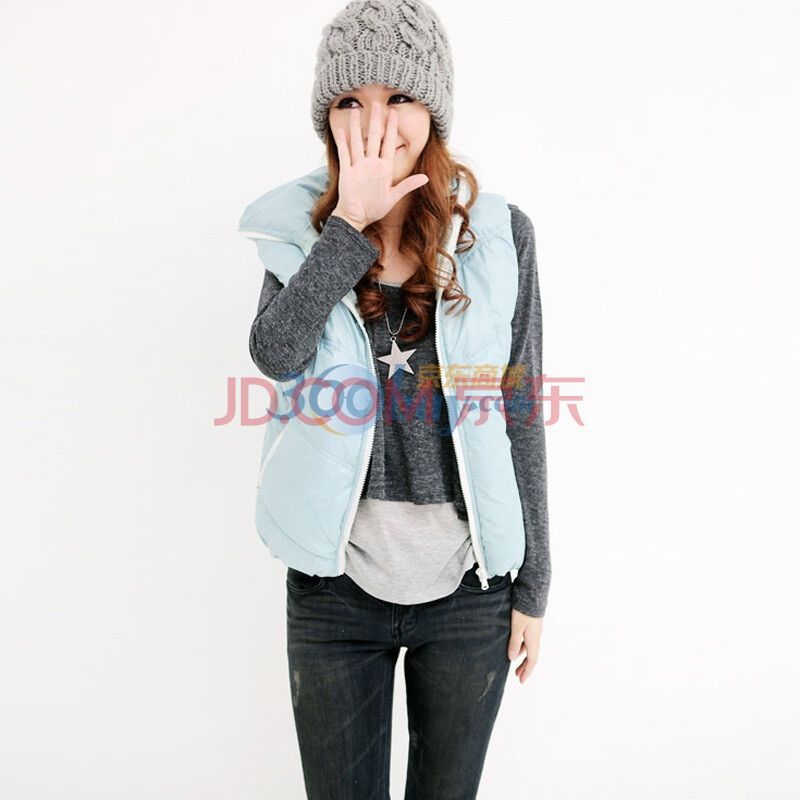韩都衣舍 韩国<em>马甲</em>新款冬装<em>女棉衣马甲</em>CA102