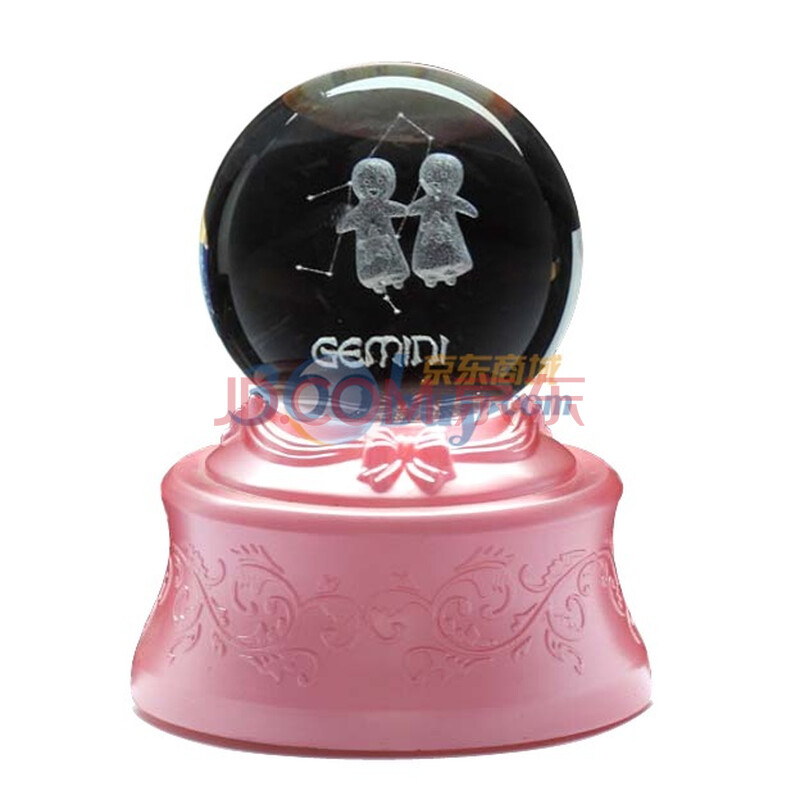 清凉音 十二星座发光水晶球文武双全双子座音