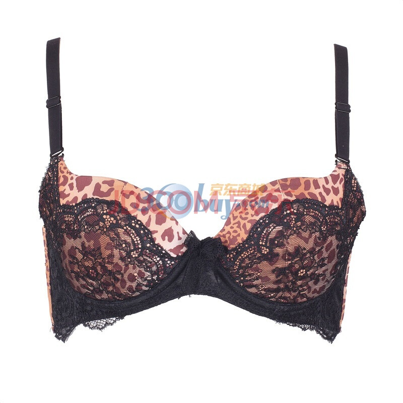 爱慕豹纹3/4无纺布薄杯<em>文胸</em>AM12841 <em>褐色</em> C7