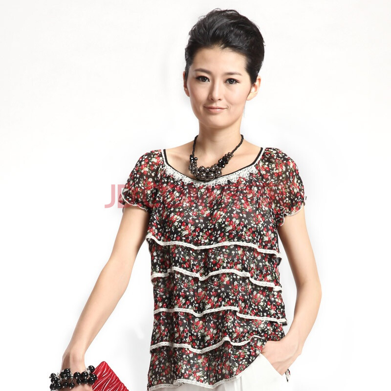 红迪丝HDS 2012夏装新款中年女士小碎花上衣