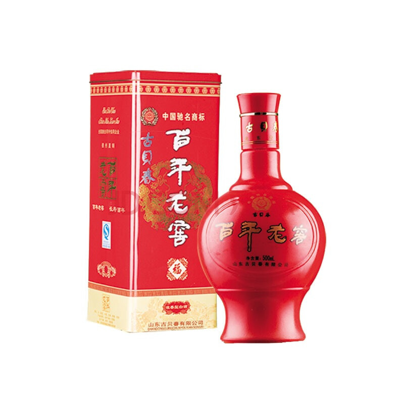 38度古贝春百年福酒500ml(两者包装随机发)