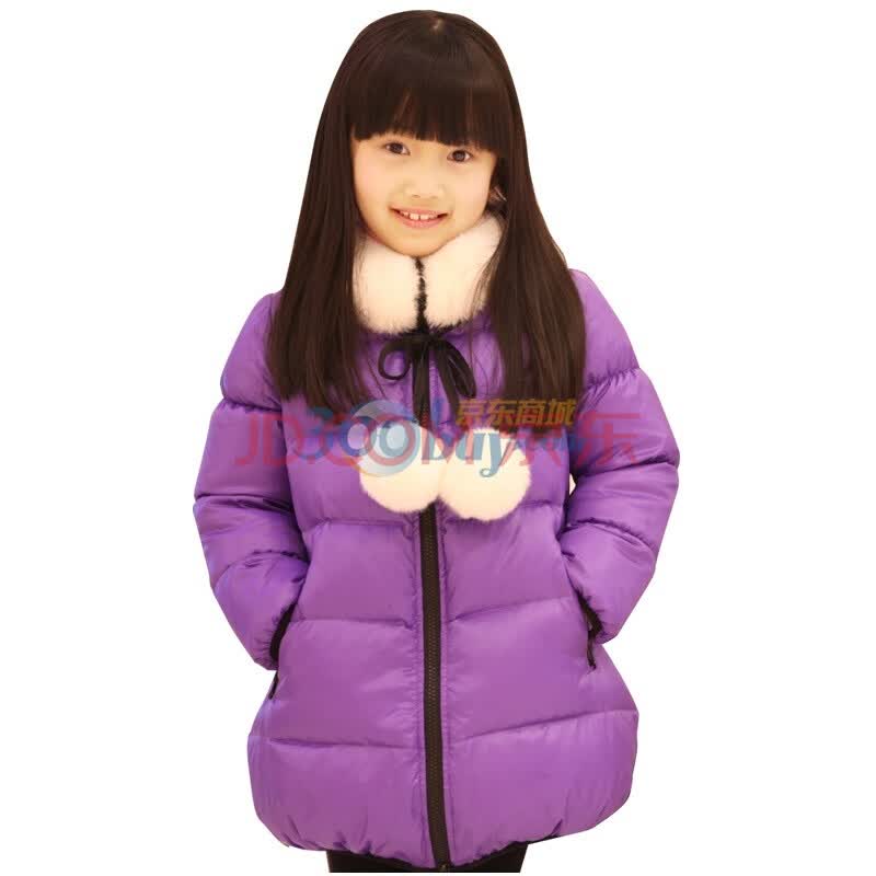 DEESHA笛莎女童装冬新品中长款<em>羽绒服外套</em>