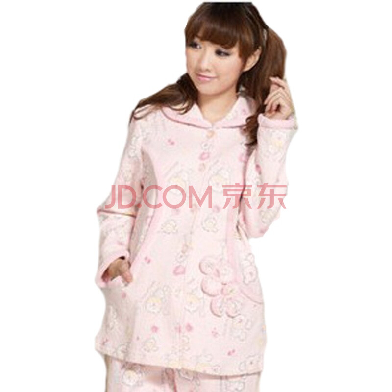 <em>雅孕</em> <em>哺乳睡衣月子服</em>孕妇<em>哺乳</em>衣AE22 粉红 L图