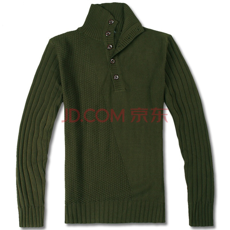 OBM<em>男士</em>休闲百搭 斜立领半开衫<em>男士毛衣</em>11M