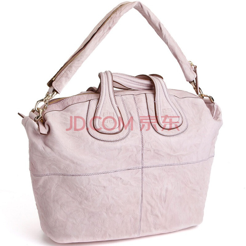 GIVENCHY纪梵希粉色皱皮单肩南丁格尔包11