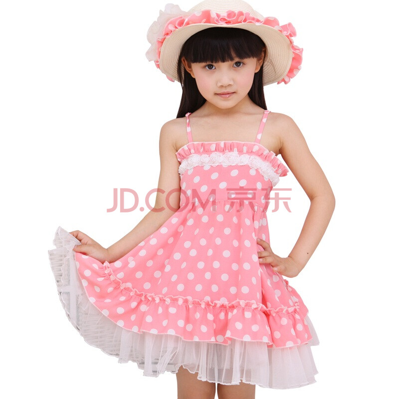 DEESHA笛莎童装<em>女童</em>新款韩版<em>波点</em>公主<em>连衣</em>