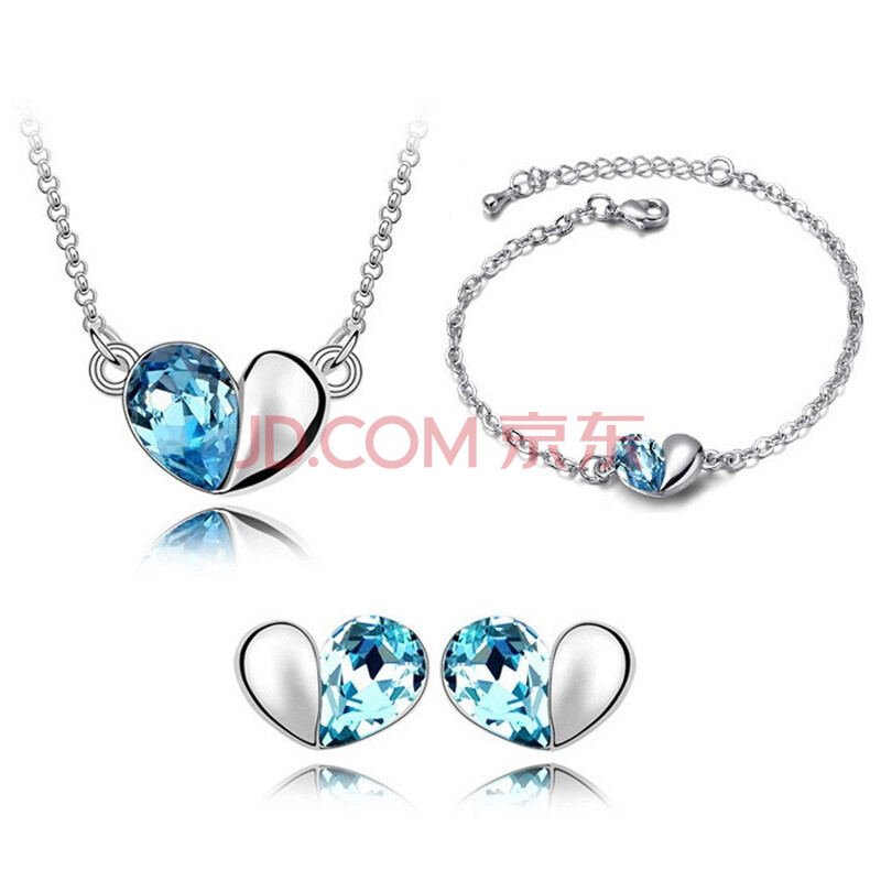 薇ykvi 精美优质水晶饰品 甜蜜爱情<em>女款首饰</em>套