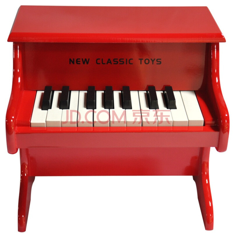 New Classic toys荷兰品牌儿童钢琴18键立式钢琴—红色 TL5720118
