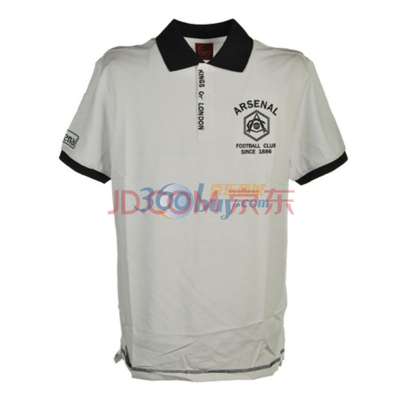 Arsenal 阿森纳白色男翻领短袖T恤512177-3 X