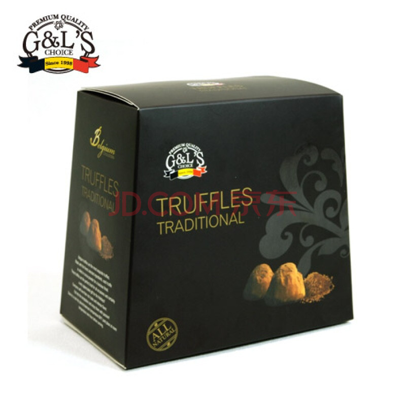 99元包邮！比利时进口Truffles德菲丝松露巧克力黑色传统系列，两斤！