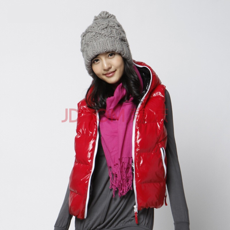 雅鹿亮面<em>双面穿羽绒</em>服背心<em>马甲</em>YBC9230 蓝色