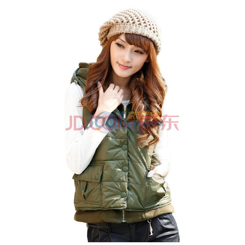 芭啦2011冬装<em>新款</em>短款女装<em>女士</em>短款<em>棉马甲</em>戴