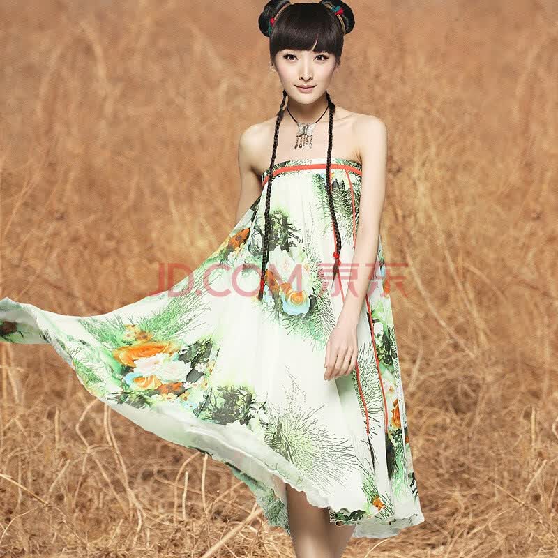 裂帛 新款 春夏<em>女装</em> <em>怒放</em>大摆裙 半身裙 长裙 2
