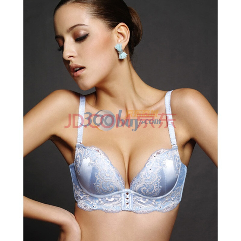 爱慕<em>明星</em>纯爱3/4厚模杯<em>文胸</em>AG11081 蓝色 A7