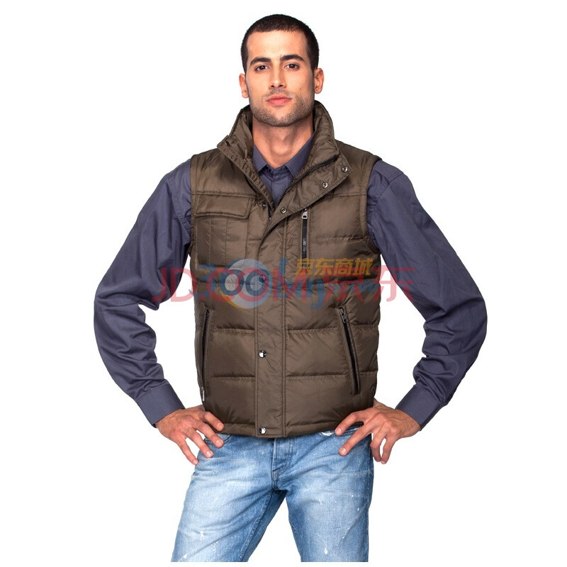 <em>杰奥</em>jieao<em>羽绒服 男款</em>高档<em>马甲</em> 欧版多兜设计 提