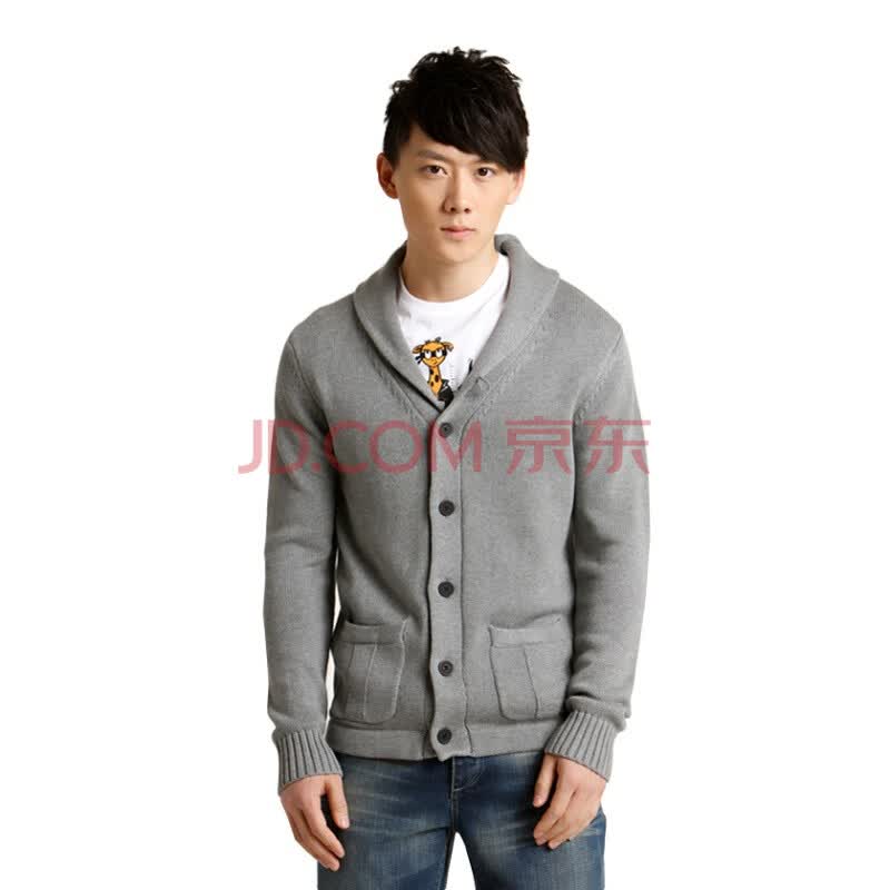 Jack Jones/杰克琼斯 针织翻领<em>开襟男士</em>休闲毛