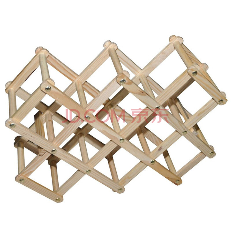 杰瑞实木折叠酒架图片