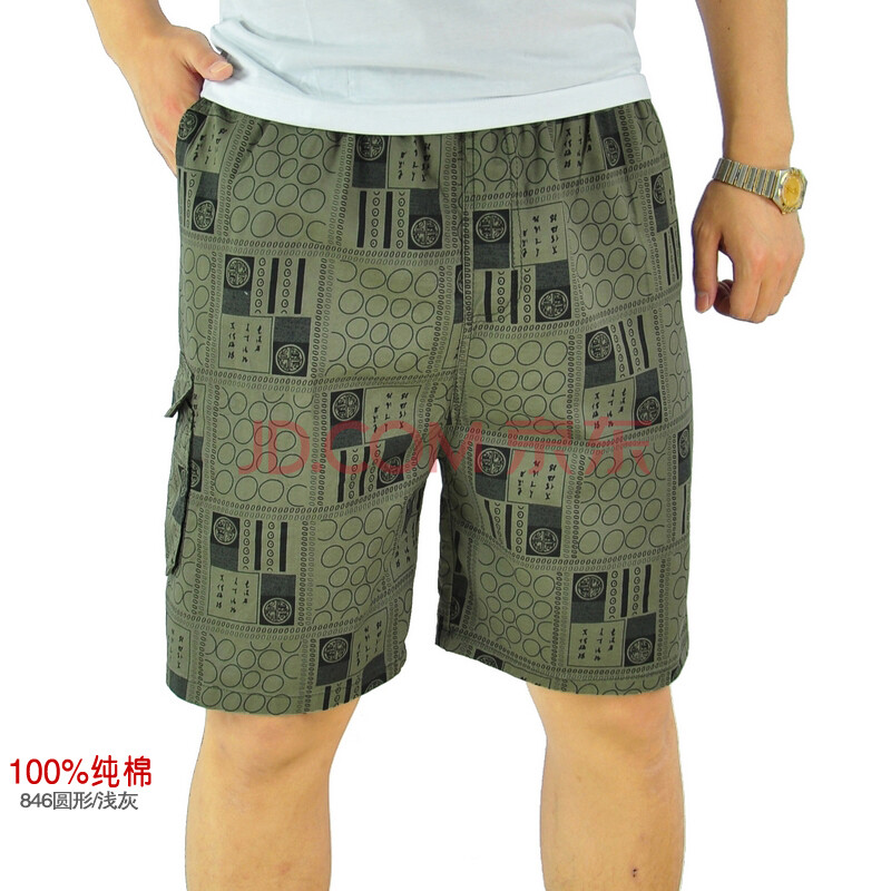 爱立登 纯棉 休闲<em>短裤</em>男<em>中年男短裤五分裤</em>工装