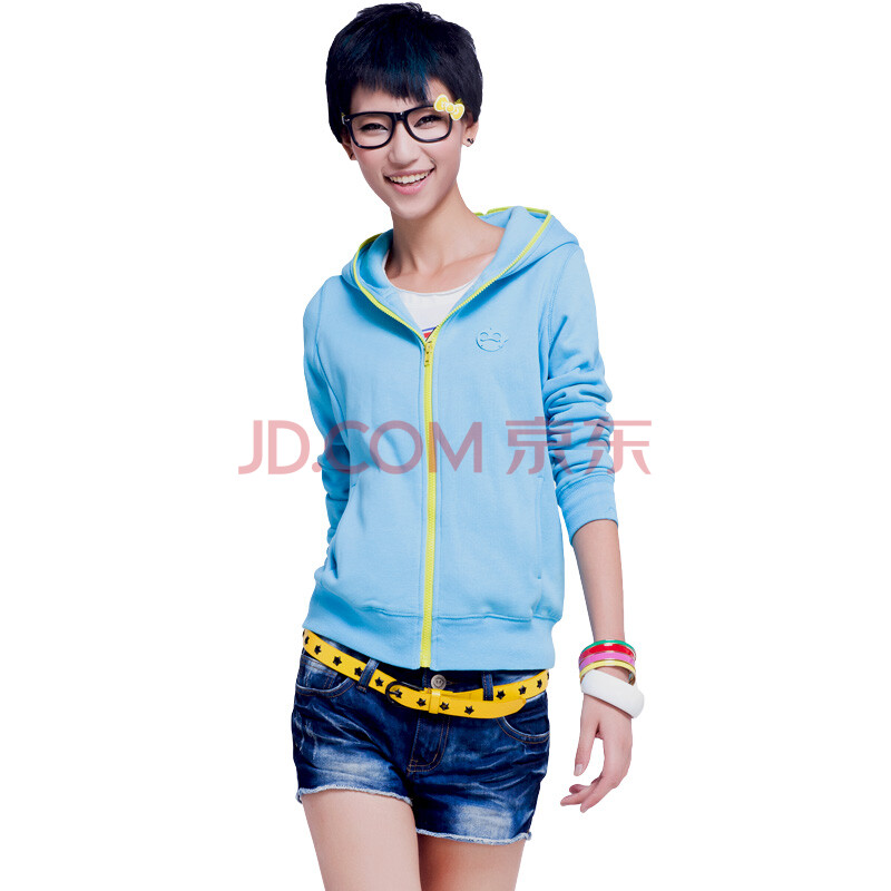 inturn 韩版修身款<em>连帽</em>拉链<em>开衫女卫衣</em> <em>加厚</em>秋冬