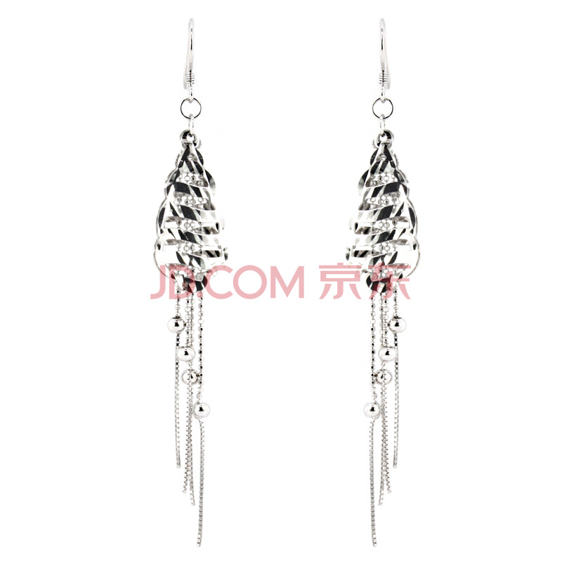 银斯妮银饰 925<em>纯银耳坠</em> 宫锁珠帘 都市女性 耳