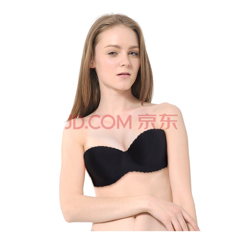 le洛黛尔一片式无痕上托聚拢半节围隐形<em>文胸</em> 无
