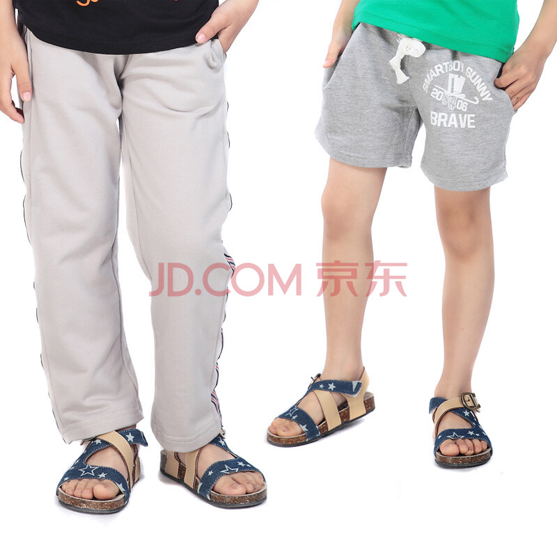 小虎宝儿童装 儿童运动<em>长裤</em> 宝宝<em>短裤</em>套装 2件