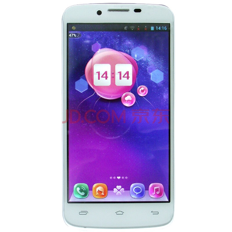 【朵唯D10】朵唯 笑笑 D10 3G手机(云瓷白)W