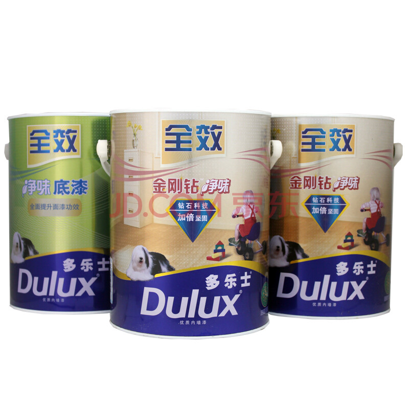 多乐士(dulux)金刚钻净味全效哑光墙面漆a876墙面漆(5升*2桶 净味