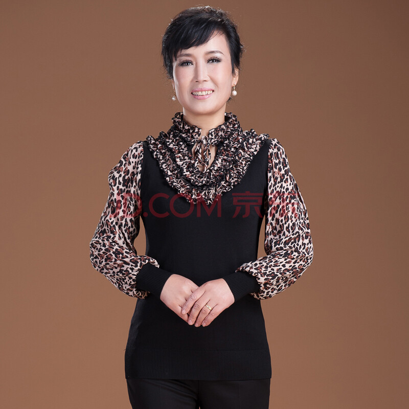 中年女士小衫便宜价格 中年女士小衫长袖版质