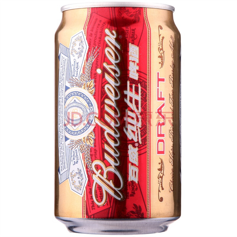 budweiser 百威纯生啤酒330ml 听装