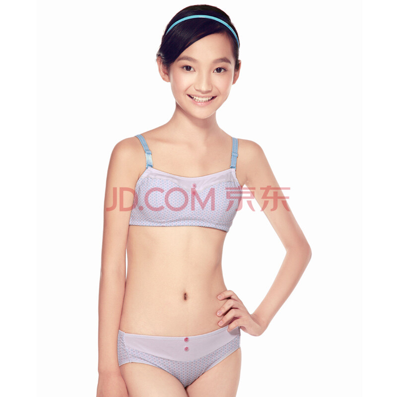 纯棉少女<em>学生</em>无钢圈塑型内衣<em>文胸</em>套装
