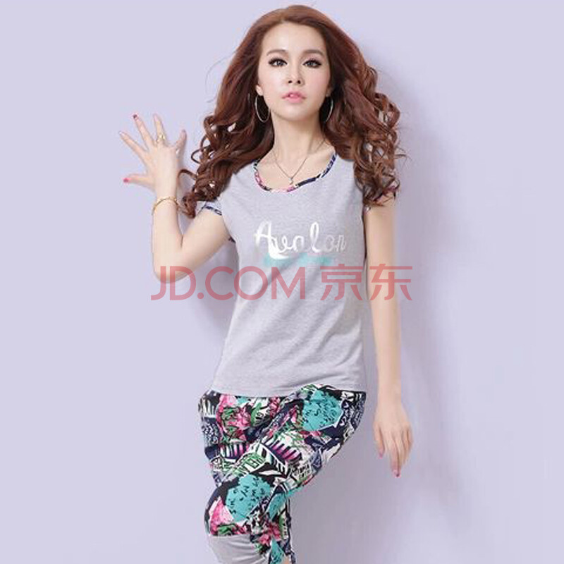 五韵 <em>2014</em>夏季新款<em>女装</em>短袖<em>短裤</em>运动<em>套装</em>女款