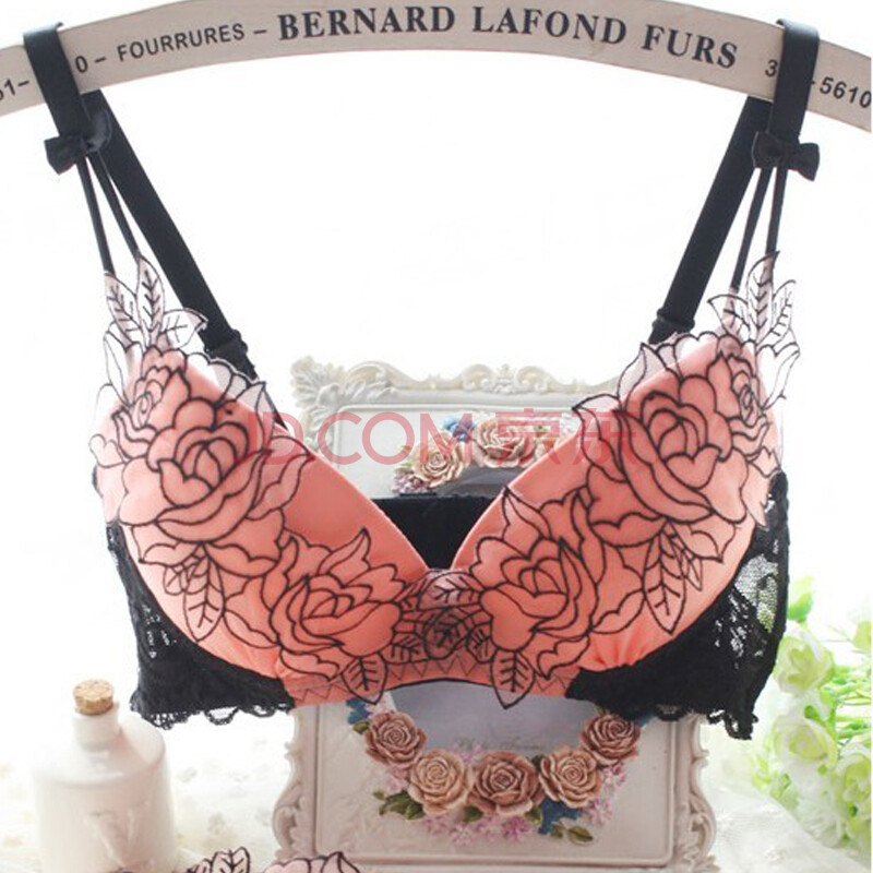 日韩<em>文胸</em>套装 蕾丝高贵牡丹刺绣<em>文胸</em>聚拢性感