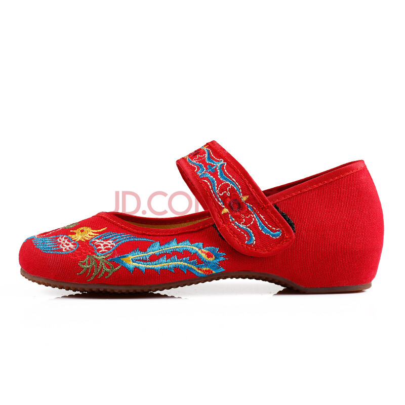 泰和源老北京布鞋 <em>女式</em>单鞋 民族风复古龙凤绣