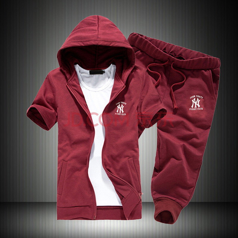 AIXMNI 2014夏装新品男士<em>短袖开衫卫衣</em> 修身韩