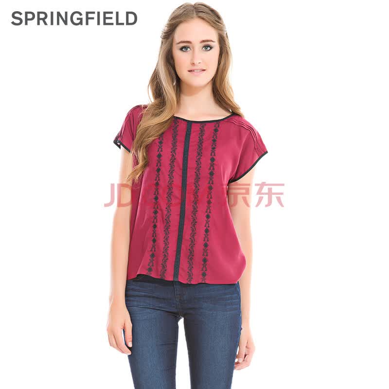 <em>SPRINGFIELD</em> 夏日美搭短袖T恤 <em>女装</em>时尚百搭