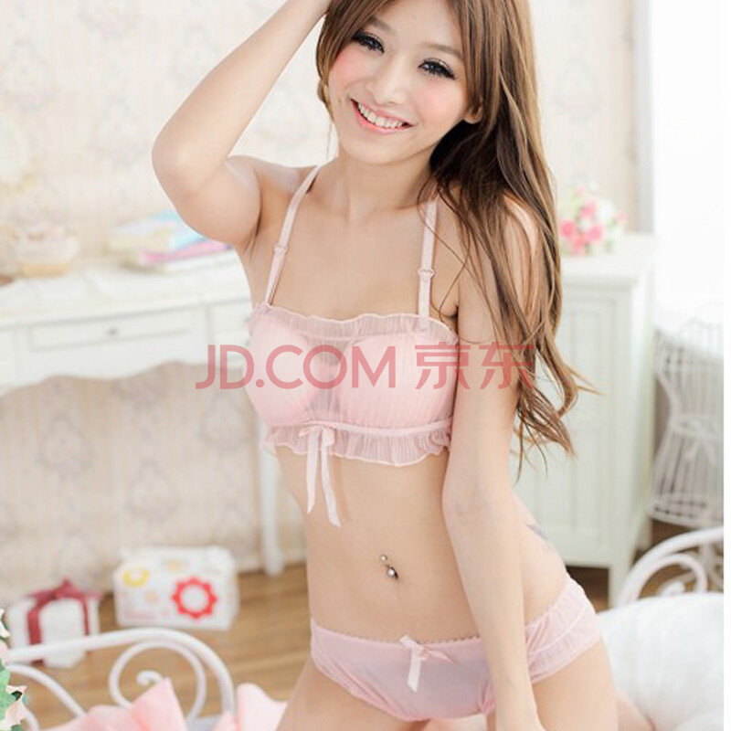 <em>文胸</em>套装 雪纺抹胸<em>胸罩</em> 防走光 蕾丝性感学生内