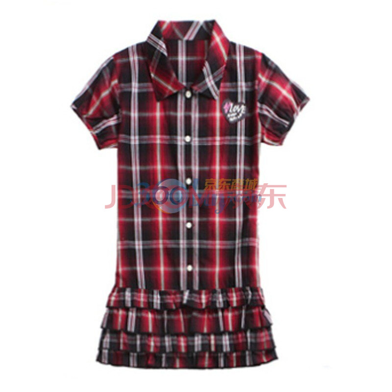 CF1992童装 女童连衣裙夏季 夏装 <em>苏格兰</em>格子