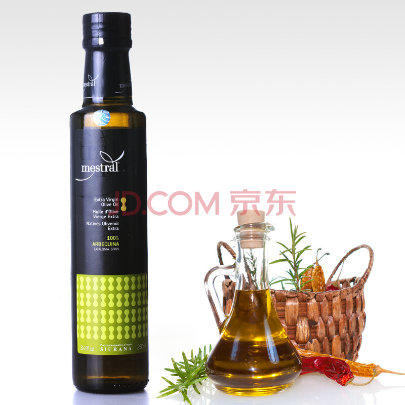 美榄特级初榨橄榄油 西班牙原装进口250ml*1瓶